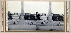 Josef Spithöver stereo card photograph of Rome from Mount Pincio