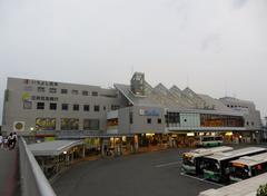 Kintetsu Gakuemmae Station building exterior in Japan