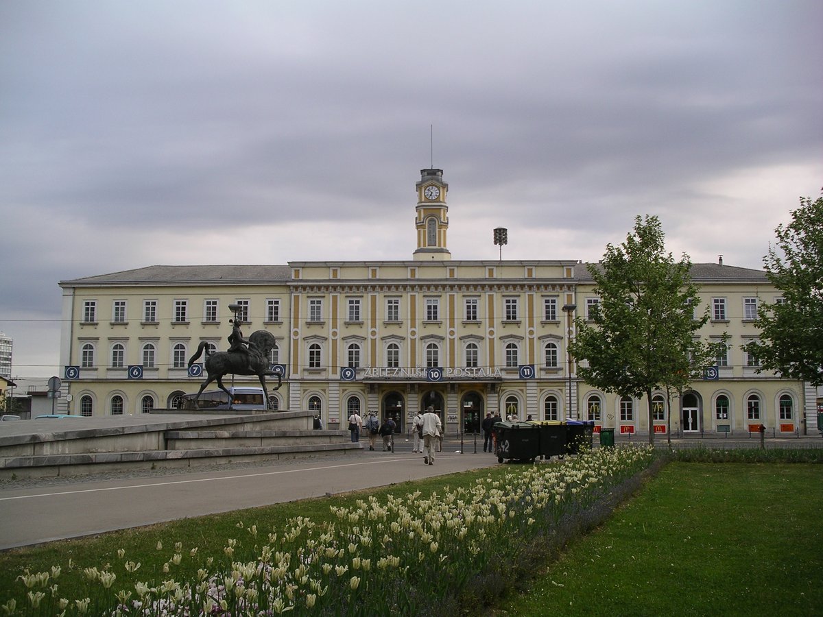 General Maister Monument at Ljubljana station in Ljubljana, Slovenia