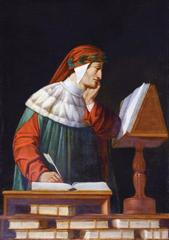 Portrait of Dante inspired by Pietro Lombardo's relief on Dante's tomb in Ravenna