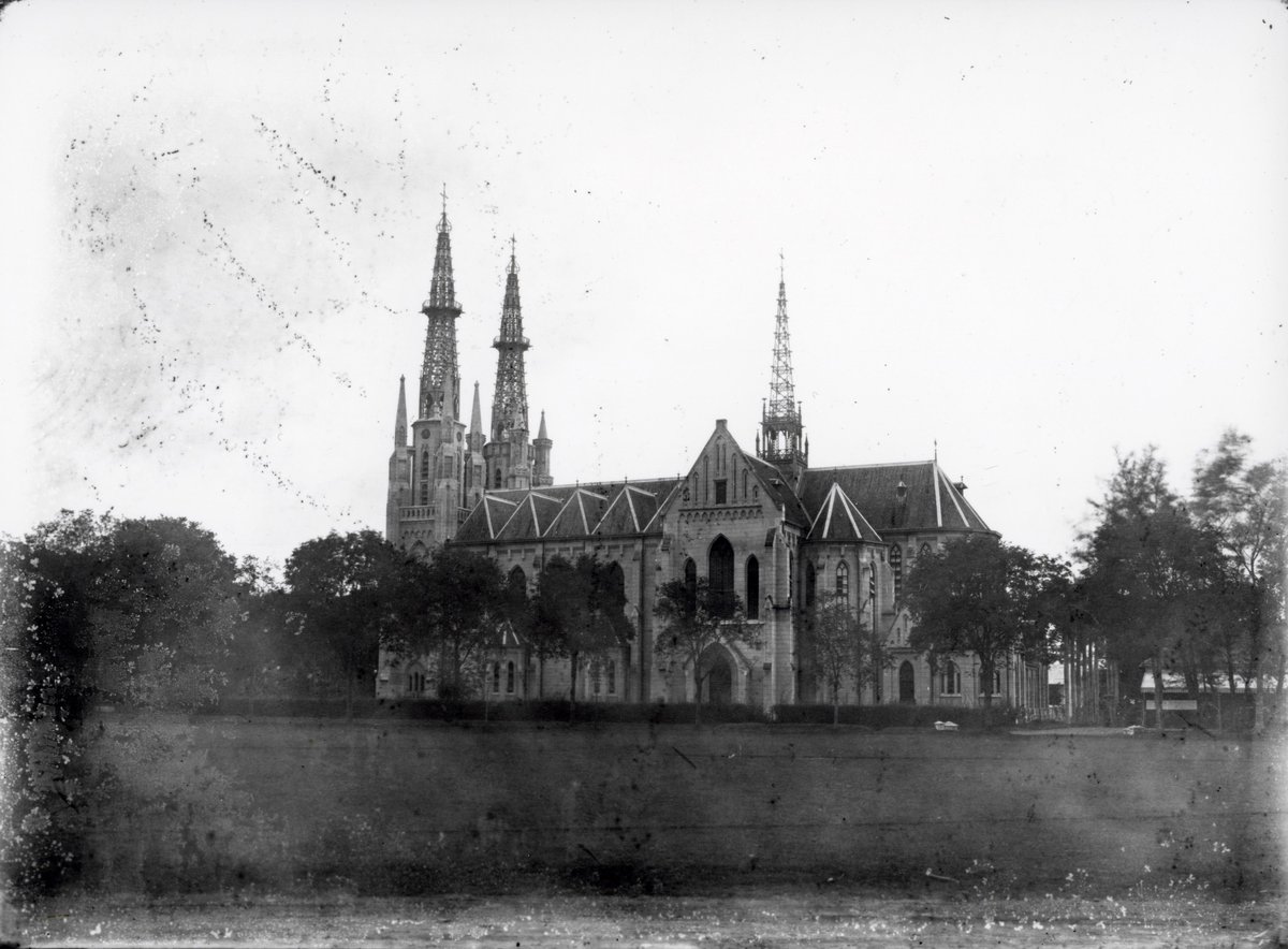 Historic Santa Maria Pelindung Diangkat Ke Surga Cathedral in Jakarta Batavia Indonesia 1880-1910