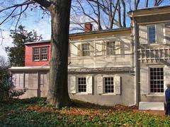Rear view of the Germantown White House also known as the Deshler-Morris House in Philadelphia