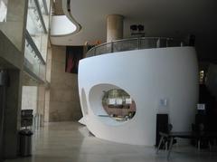 Performing Arts Center in Tel Aviv modern building under clear blue sky