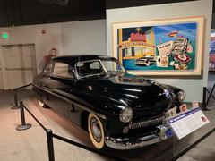 Vintage car displayed at Reno Car Museum associated with James Dean