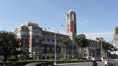 Presidential Building of Taiwan in daylight with blue sky