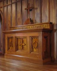 Ornate chapel altar at Royal Mausoleum in Honolulu Hawaii