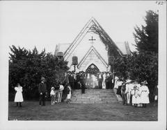 Funeral service for Princess Likelike at the Royal Mausoleum in Hawaii