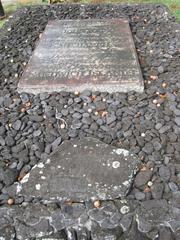 Grave plaque of John Young at the Royal Mausoleum of Hawaii in Honolulu