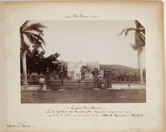 Historical illustration of the Hawaiian Islands from Louis Pierre Vossion's collection