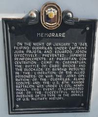 Memorare Historical Marker (Raid At Cabanatuan)