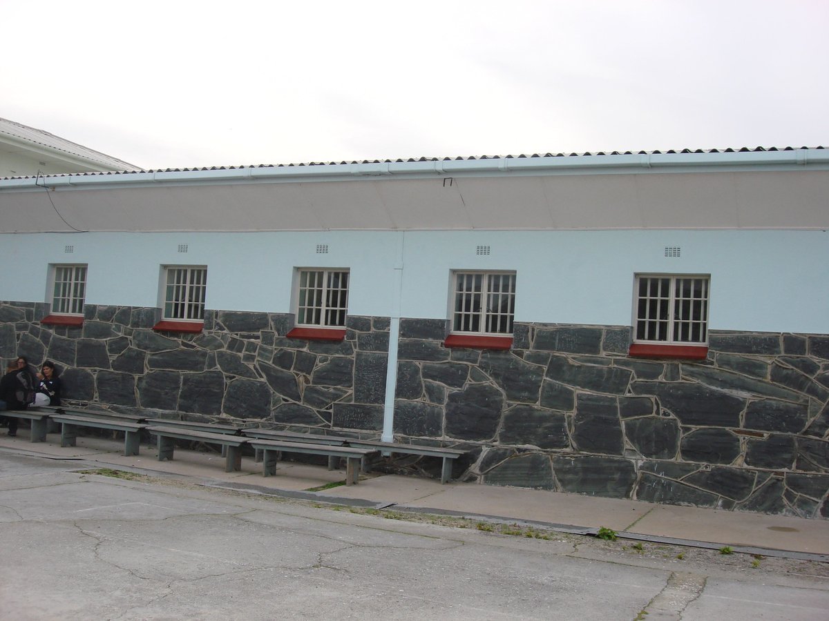 Robben Island prison block where Billy Nair was imprisoned