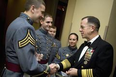 U.S. Navy Adm. Michael G. Mullen speaking with U.S. Military Academy Glee Club members at 46th Annual USO Armed Forces Gala 2007