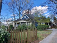 Scenic view of Boulevard in Grant Park, Atlanta with lush greenery and historic architecture