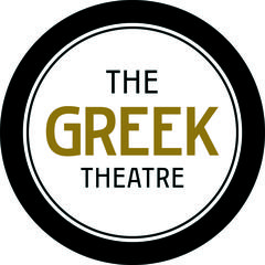 Official logo of Greek Theatre Los Angeles featuring a stylized theatrical mask with artistic design
