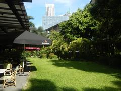 Aerial view of Makati Central Business District featuring The Residences at Greenbelt, Ayala Center landmarks, and surrounding streets
