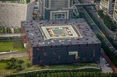 Guangdong Museum building in Zhujian New Town, Guangzhou, China