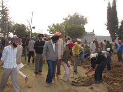 NSS camp participants at Alamgir Sahib
