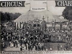 Vintage circus tent from Circus Charles around 1905