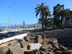 Archaeological excavations of Roman baths ruins at Reggio Calabria