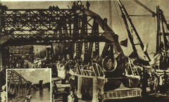 Haizhu Bridge restored to traffic under Soviet bridge expert Giganov's guidance