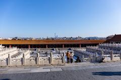 View east of the Hall of Central Harmony in the Forbidden City