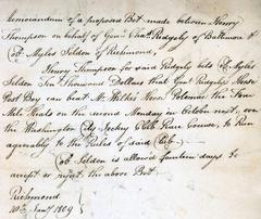 Historical $10,000 wager on champion racehorse Post Boy in 1809