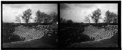 View of the Roman ruins of Tusculum in Frascati, Italy from 1911