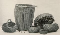 Traditional Ban-de-la-Roche decorative baskets and carrying containers