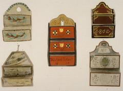 Decorative comb boxes from Hanau Lichtenberg in Art Deco style