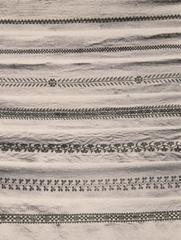 Decorative embroidered basket towels from Wissembourg featuring traditional Alsatian peasant motifs