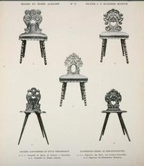 Renaissance-style Alsatian chairs in Ittenwiller