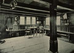 Traditional Alsatian peasant room in Engwiller with rustic wooden furniture and cozy interior