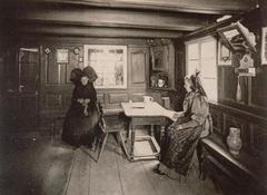 Traditional Alsatian peasant room interior in Pfulgriesheim