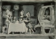 18th century Strasbourg dollhouse room with decorative art furniture