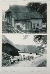Traditional thatched cottages in Solbach, Vallée de la Bruche, Alsace