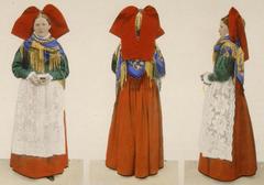Traditional Geispolsheim festive costume for women from 1908