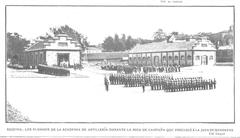Artillery Academy students during field mass before flag oath