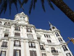 Edifici Carbonell building in Alacant Alicante Spain with modern and classical architectural design