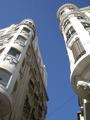 Edifici Carbonell and Casa Lamaignere buildings in Alicante, Spain