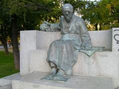 Monument to Cesare Lombroso in Giardini Cesare Lombroso, Verona, Italy