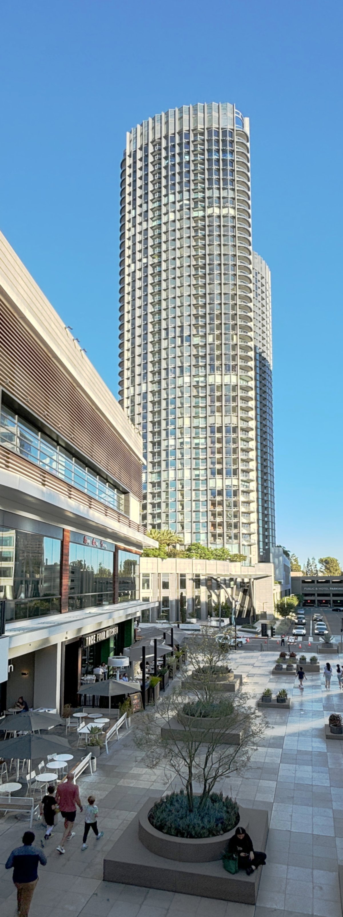 Park Elm I Century City Plaza building viewed from Westfield Century City in Los Angeles