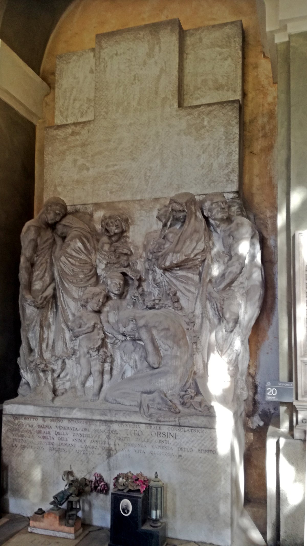 Tomba Orsini tomb in Staglieno Cemetery, Genoa, Italy