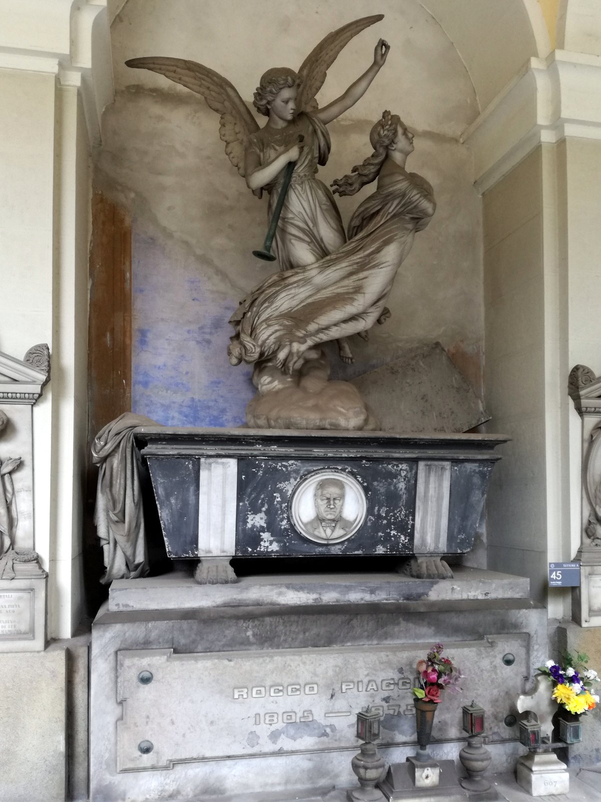Tomba Rocco Piaggio tomb in Staglieno Cemetery Genoa Italy