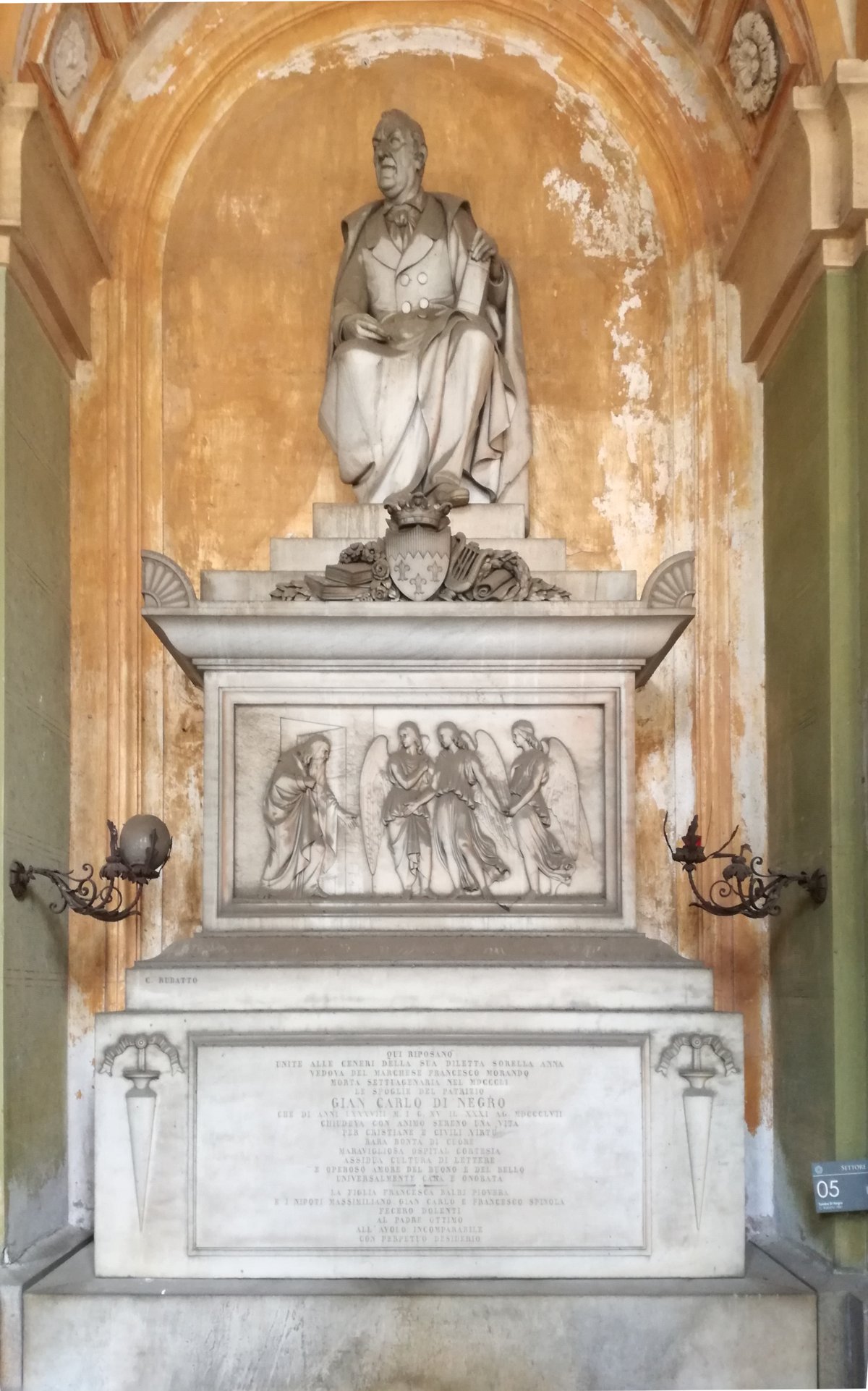 Tomba Di Negro tomb monument in Genoa Italy