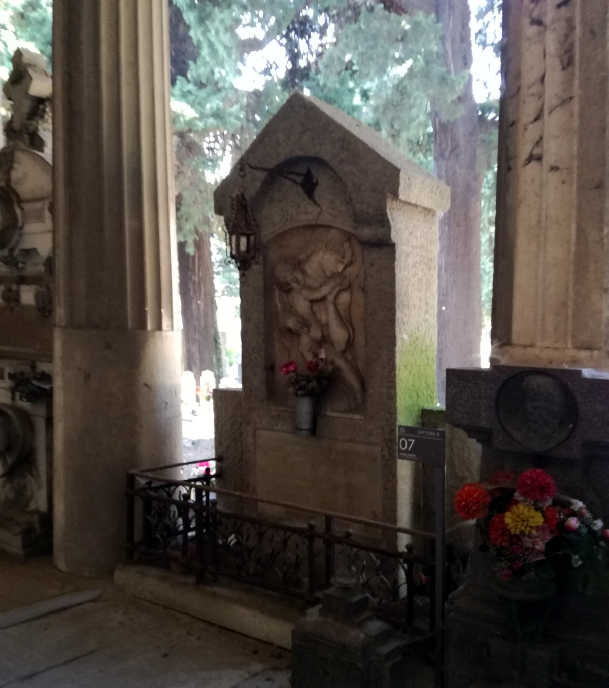 Tomba Anastasi tomb in Staglieno Cemetery, Genoa, Italy