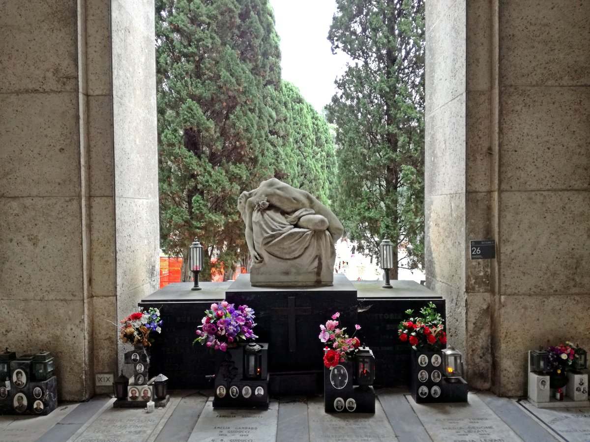 Tomba Burlando tomb in Staglieno Cemetery, Genoa, Italy
