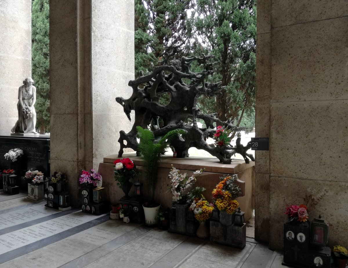 Tomba Mele tomb in Staglieno Cemetery, Genoa, Italy