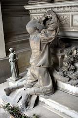 Funerary monument in Staglieno Cemetery