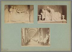 Alfred Noack historic photograph of the Camposanto cemetery sculptures in Genova, including Monumento Raggio and Monumento Pienovi