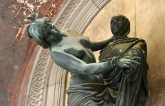 Monumental tomb group of the Celle family by Giulio Monteverde at Staglieno Cemetery